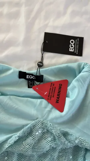 EGO Teal sequin dress thumbnail 4