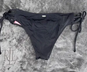 PINK - Victoria's Secret Black Bikini Bottom thumbnail 2