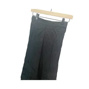 SALTWATER LUXE Casual Black Satin Pants Sz XS Wide Leg Stretch‎ Waist Career thumbnail 2