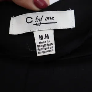 C by one Pants Women's Medium Black Wide Leg Cropped Stretch Excellent thumbnail 2