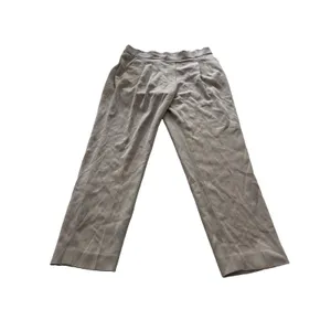 Aritzia Babaton Cohen Pants Pleated Cropped Trousers 6 Beige thumbnail 2