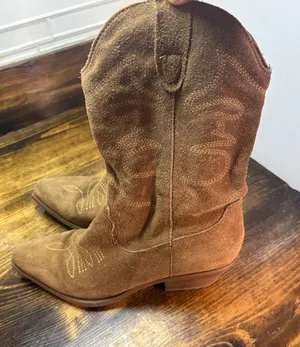Steve Madden tan heeled cowgirl boots size 6 thumbnail 1