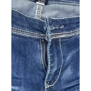 Ariya Women's Dark Wash‎ Distressed Emroidered Straight Leg SZ 9/10 Western thumbnail 7