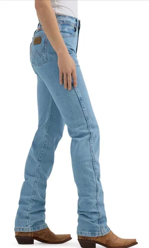 Wrangler Women's Cowboy Cut High Rise Slim Fit Tapered Leg Jean thumbnail 1