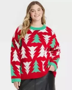 33 Degrees Christmas Tree Ugly Christmas Sweater XL NWT thumbnail 1