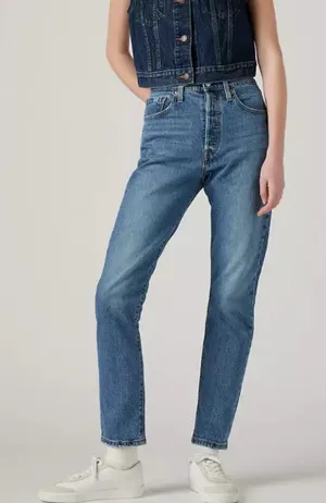 NWT Levi’s 501 Skinny Jeans in Blue Size 25 x 28‎ thumbnail 1