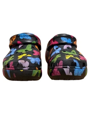 Crocs Classic Platform Graphic Clog Butterfly Black Multicolor Women’s 7 thumbnail 2