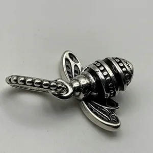 Pandora 398840C01 Sparkling Queen Bee Pendant Sterling Silver CZ Retired thumbnail 7