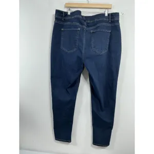 Womans Excellent Condition Angels Curvy Skinny Blue Jeans 24 W 0182/A-5 thumbnail 2