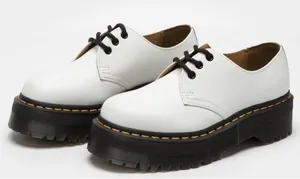 Dr. Martens 1461 Quad Leather Oxfords Platform Shoes White US Mens 7/ Womens 8 thumbnail 1