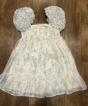 Boutique Babydoll Dress Blue thumbnail 3