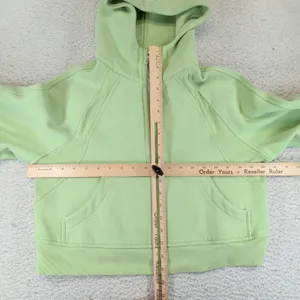 Lululemon Scuba Oversized Half-Zip Hoodie Dewy Green W3DM4S XS/S thumbnail 5