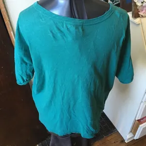 Wildfox cropped lace up green knit top thumbnail 2