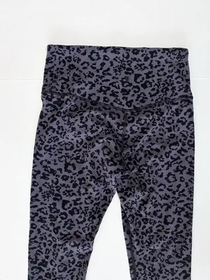 Athleta Leopard Elation Ultra High Rise Tight - Gray Black - Size Small thumbnail 4