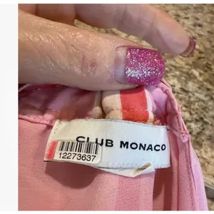 Club Monaco Pink and Orange Midi Dress thumbnail 5