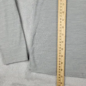 American Giant Women's Top L Large Base Layer Merino Wool Blend Gray Long Sleeve thumbnail 5