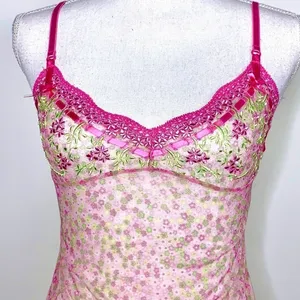 Victoria’s Secret Y2K Ribbon Mesh Cami thumbnail 5