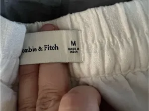 Abercrombie & Fitch White Linen‎ Viscose Pull On Lined Summer Shorts thumbnail 8