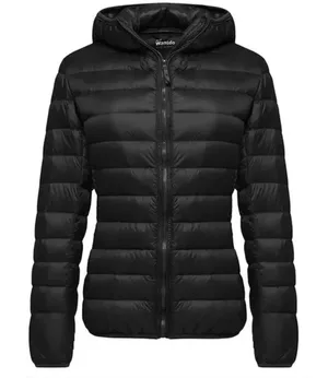 WantDo duck down fill packable black puffer jacket size small thumbnail 1