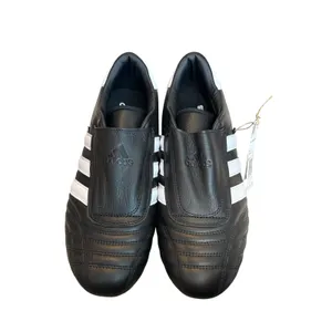 NWT adidas Taekwondo Lifestyle Sneakers Black White Leather Slip-On Shoes 9.5 thumbnail 2