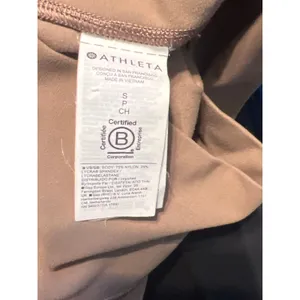 Athleta Transcend Stash Crop Straight Leg Brown Leggings. Size Small thumbnail 6