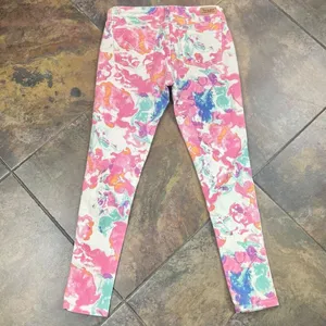 Levi's Watercolor Floral Ankle Length Denim Skinny Legging 31 thumbnail 9