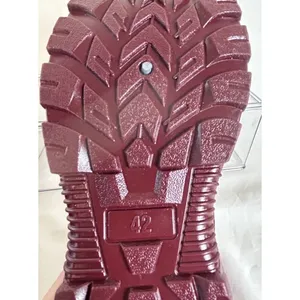 Women’s Waterproof Burgundy Plush Fur Lined Ankle Boots Outdoor Shoes EU Size 42 thumbnail 7