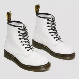 DR. MARTENS White Combat Boots thumbnail 1