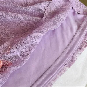 NWT Francesca’s (Blue Rain) Lavender Lace Shift Dress M thumbnail 8