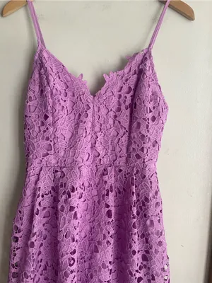 ASTR The Label Sleeveless Lace Fit & Flare Midi Dress Light Orchid thumbnail 5