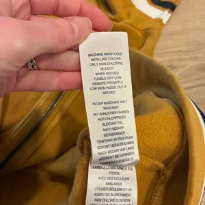 NWT True Religion Women’s Collegiate Zip Up Hoodie Yellow Size L thumbnail 7