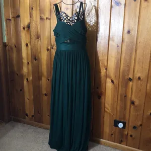 Birdy grey ELSYE DRESS MESH EMERALD bridesmaids dress size medium green wedding thumbnail 4