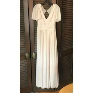 David’s Bridal Flutter Sleeve Bridesmaid Dress thumbnail 2