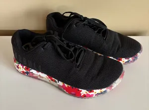 NOBULL Women's Black Daisy Floral Trainer Sneakers Size 9 thumbnail 1