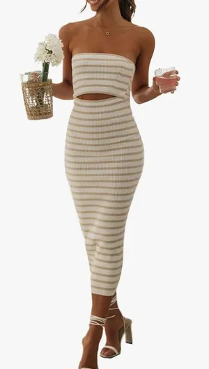 Midi Bodycon Dress Size M thumbnail 1
