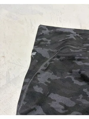 Fabletics Black Gray Camo Bike Shorts large thumbnail 6