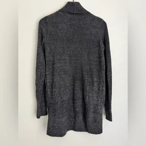 Barefoot Dreams Women open front Circle Cardigan Sweater Gray Long Sleeve XS/S thumbnail 3