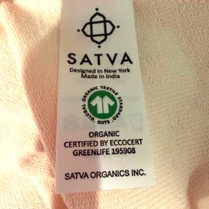 Satva Movement Sarana Embroidered‎ Blossom Sweatshirt Women's Medium Blush Yoga thumbnail 14