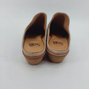 Sofft Nicki Women's Tan Suede Mules Size 7 1/2 Upper Leather thumbnail 3