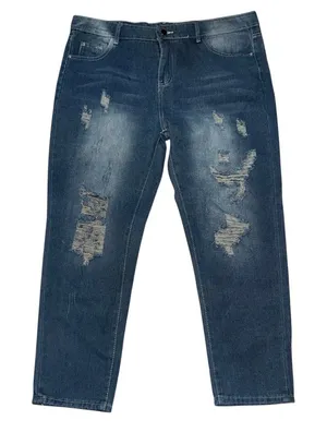 Distressed jeans Blue Size XXL thumbnail 1