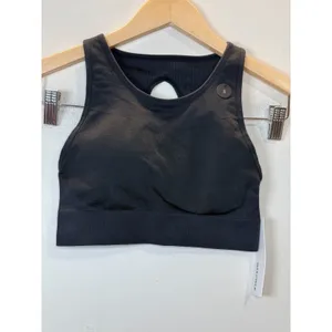 Nike Seamless Sports Bralette Womens Size S Black Keyhole Back 858733-010 thumbnail 4