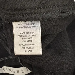 Tinseltown Black Fringe Bottom Flare Women's/Junior's Jeans Size 9 thumbnail 13