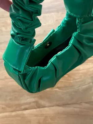 Green Ruched Shoulder Bag thumbnail 2