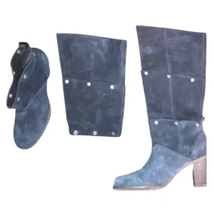 Caterpillar ANIA 3-in-1 Women's 9 Navy Leather Boots Adjustable Shaft Rugged thumbnail 3