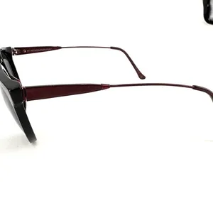 Retrosuperfuture Sunglasses Women Burgundy Double‎ Bridge Italian Retro Modern thumbnail 4