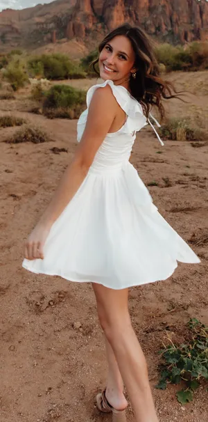 American Threads White Dress thumbnail 2