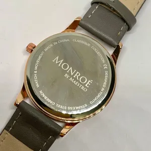MONROE classic ladies rose gold wristwatch tone dial 36mm Quartz analog running thumbnail 5
