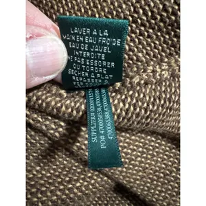 Lauren Ralph Lauren Brown Textured Tweed Knit Midi Skirt Size M Flare Hem thumbnail 5