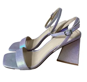 BP Parker Purple Iridescent Square Toe Heels Size 8 Party Homecoming Going Out thumbnail 1