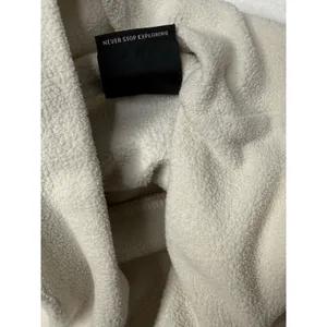 The North Face Fleece Sweater Women Med Mock Neck Pullover Cream Cabin Gorpcore thumbnail 5